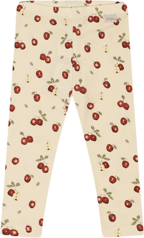 PETIT PIAO Legging Printed Str 74 cm - Apple Aop Leggings Bomuld hos Magasin