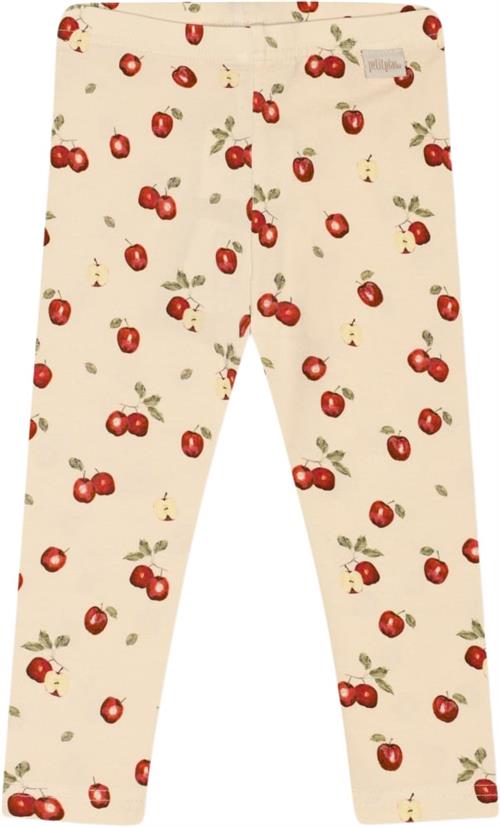 PETIT PIAO Legging Printed Str 62 cm - Apple Aop Leggings Bomuld hos Magasin