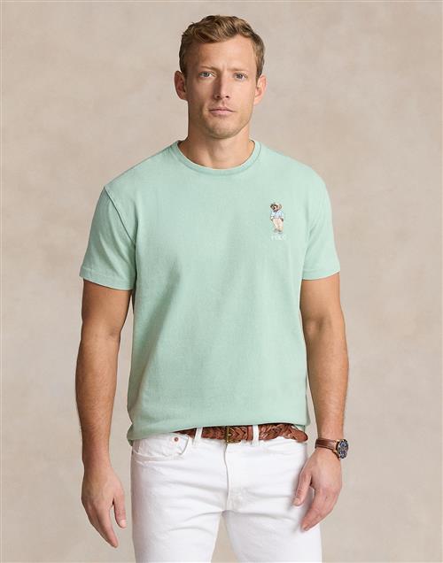 Polo Ralph Lauren 10/1 Jerseyssl-tsh Mand Pf24 Faded Mint Hmgwy Bear Kortærmede T-shirts Classic Fit Str S - Bomuld hos Magasin