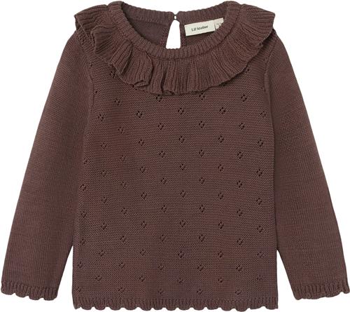 Lil' Atelier Nmflaguna LS Knit LIL Str 104 - Peppercorn Strik hos Magasin