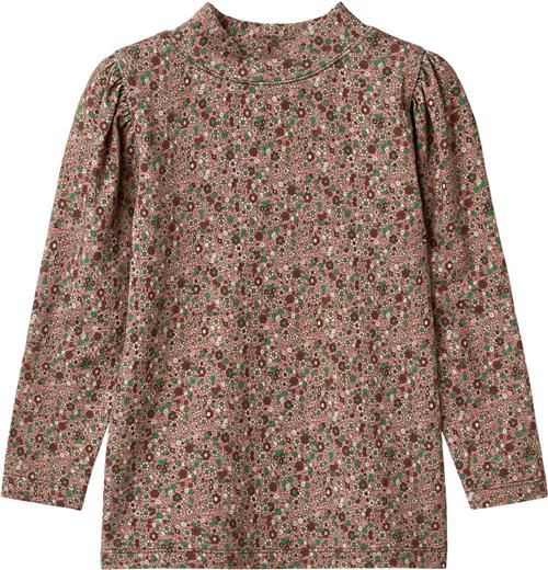 Se Fliink Kelly LS Puff Blouse Str 4Y/104 - Rose Amazone Carafe Aop. Bluser Viskose hos Magasin ved Magasin