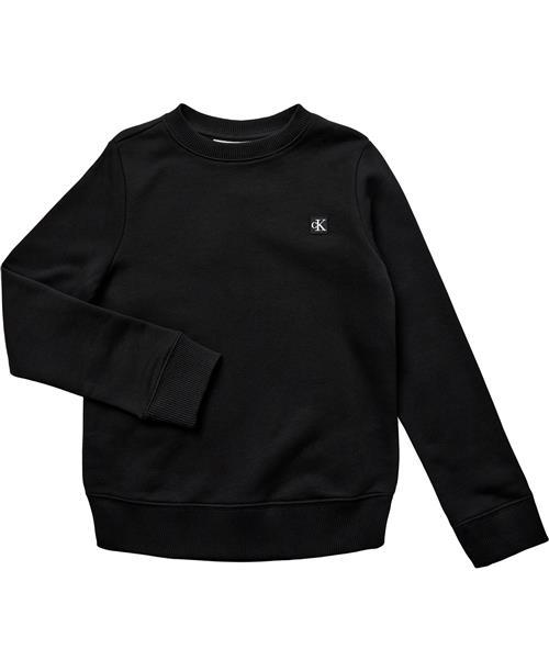 Se Calvin Klein Mono Mini Badge REG CN Str 10 - Ck Black Sweatshirts hos Magasin ved Magasin