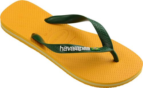 Se Havaianas Hav Kids Brazil Logo Pop Yellow 1740 Sandaler Str 27/28 - hos Magasin ved Magasin