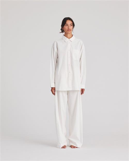 Gai&Lisva Thilde Pant Poplin Gots 243975 Kvinde Whisper White Bukser Str L - hos Magasin