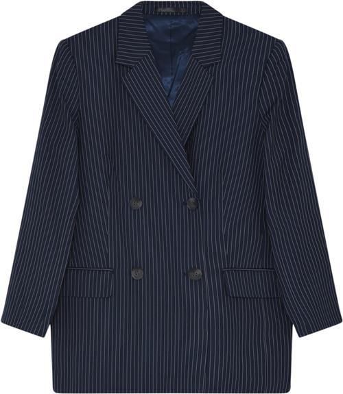 Se 2NDDAY 2ND Herman Pinstripe Kvinde Dark Blue Pinstripe Blazere Str 36 - hos Magasin ved Magasin