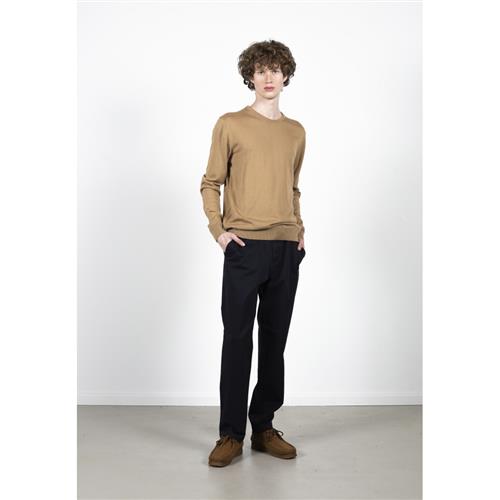 Se Clean Cut Copenhagen Merino Wool Crew Mand Camel Melange Sweaters Str M Merino - hos Magasin ved Magasin