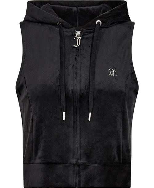 Se Juicy Couture Gilly Velour Gilet Kvinde Black Toppe Str S Velour - hos Magasin ved Magasin