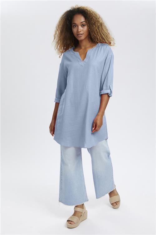 Se Cream Crventa Tunic Kvinde Cashmere Blue Tunikaer Regular Fit Str 46 - hos Magasin ved Magasin