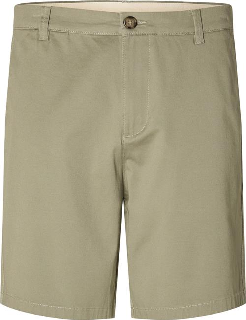 Se Selected Homme Slhregular Bill Flex Shorts Noos Mand Vetiver Chino Shorts Regular Fit Str XL - Bomuld hos Magasin ved Magasin