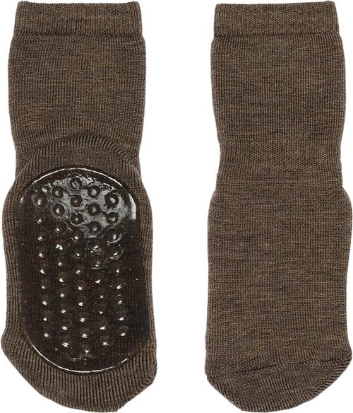 Se mpKids Wool Socks Anti-slip Str 22/24 - Brun Strømper hos Magasin ved Magasin