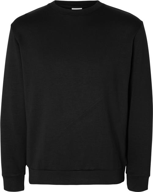 Selected Homme Slhemanuel Soft Crew Neck Sweat NOO Mand Sort Sweatshirts Str M - hos Magasin