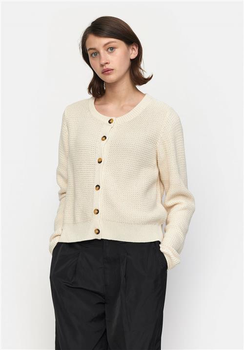 esmé studios Escilla Knit Cardigan Kvinde Pristine Cardigans Str XS - hos Magasin