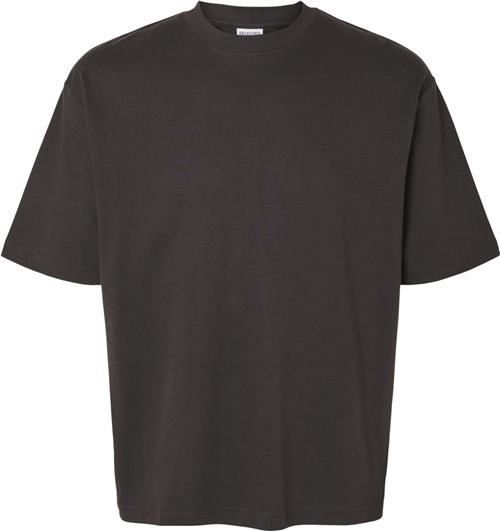 Se Selected Homme Slhlooseoscar SS Oneck TEE Noos Mand Chocolate Torte Kortærmede T-shirts Loose Fit Str XXL - hos Magasin ved Magasin