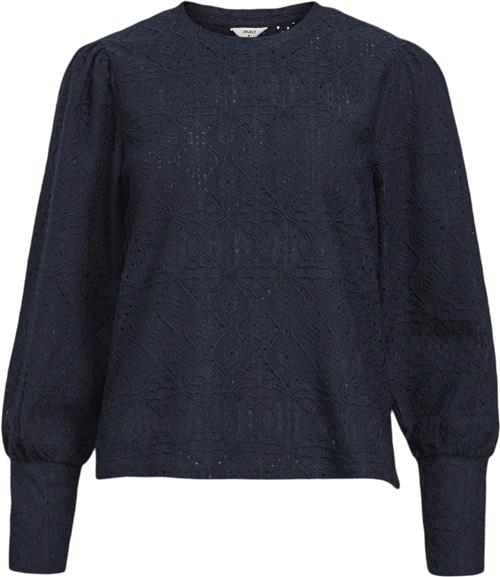 Object Objfeodora L/S TOP Noos Kvinde Sky Captain/col Toppe Regular Fit Str S - hos Magasin