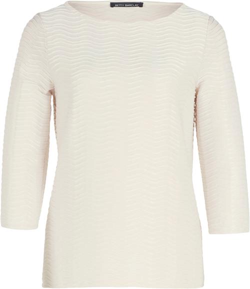 Betty Barclay Shirt Kurz 3/4 Ar Kvinde Pastel Sand Langærmede Bluser Str 36 - hos Magasin