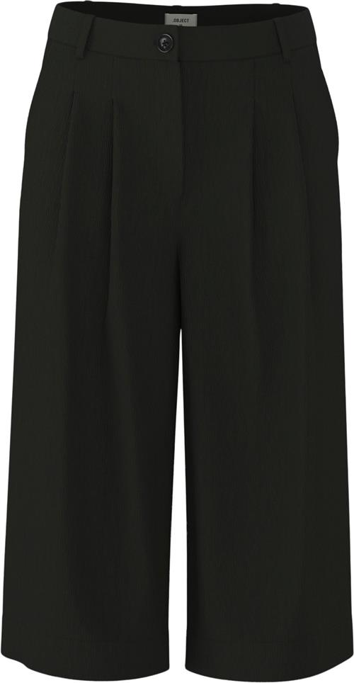 Object Objkendra MW LO Culotte Pant OTT 13 Kvinde Black Bukser Str 42 - hos Magasin