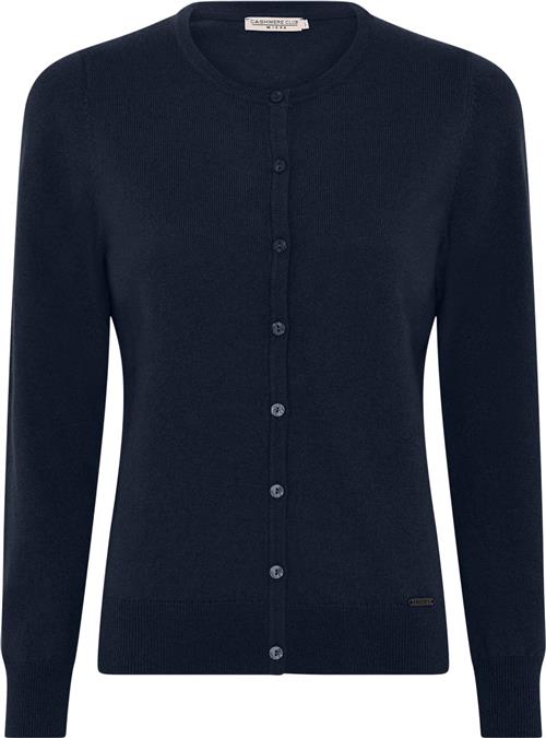 Micha Cardigan_ Elaine Cashmere Kvinde Navy Cardigans Str XXL Cashmere - hos Magasin