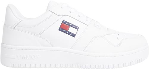 Se Tommy Hilfiger Tommy Jeans Retro Basket Mand White Sneakers Str 43 - Polyurethan hos Magasin ved Magasin