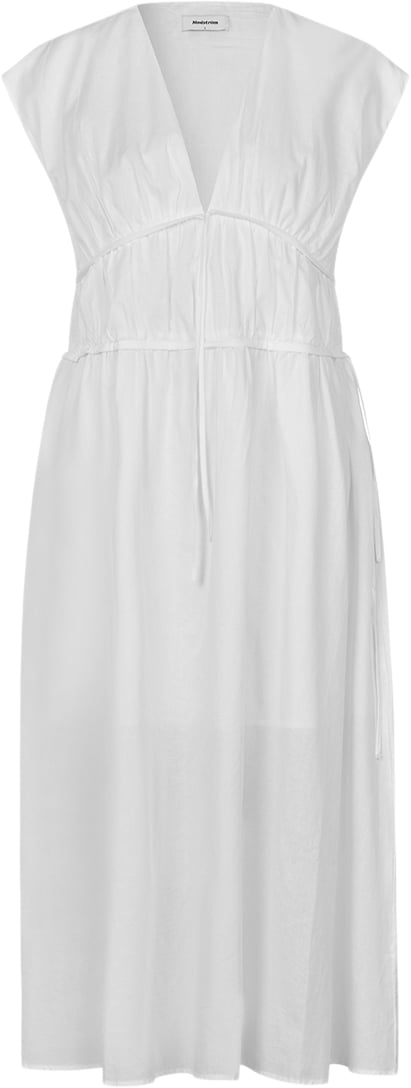 Modström Indiamd Dress Kvinde Soft White Maxi Kjoler Str S - hos Magasin