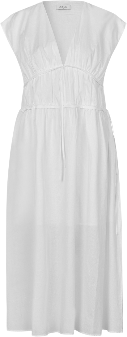 Modström Indiamd Dress Kvinde Soft White Maxi Kjoler Str M - hos Magasin