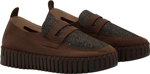 ILSE JACOBSEN Tulip3878 Kvinde Brown Brown Loafers Str 38 - hos Magasin