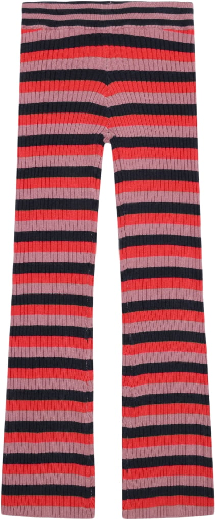 The New Tnlia Flared Knit Pants Str 122-128 cm/7-8 år - Multi Stripe Bukser Polyester hos Magasin