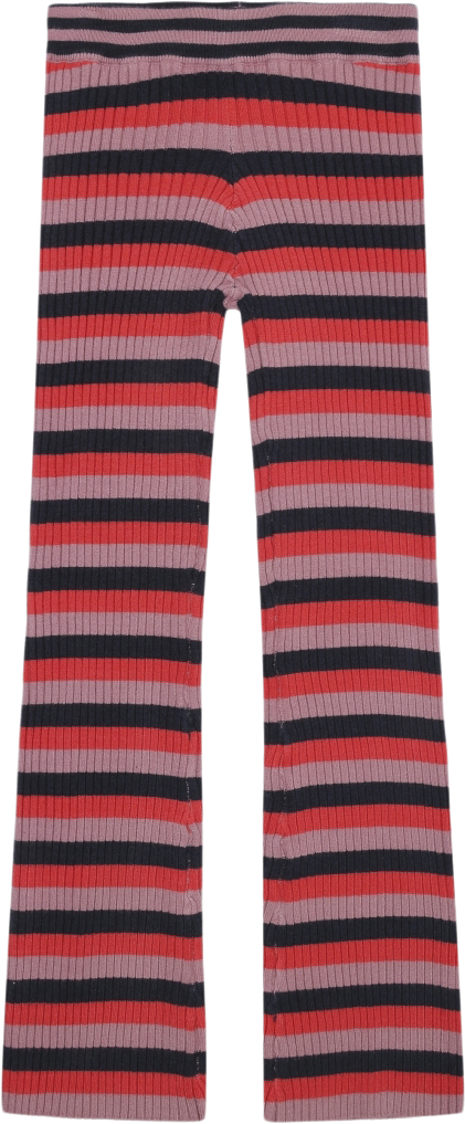 Se The New Tnlia Flared Knit Pants Str 146-152 cm/11-12 år - Multi Stripe Bukser Polyester hos Magasin ved Magasin