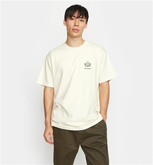 Se RVLT / Revolution Wash 30 Gentle Mand Offwhite Kortærmede T-shirts Loose Fit Str XL - hos Magasin ved Magasin