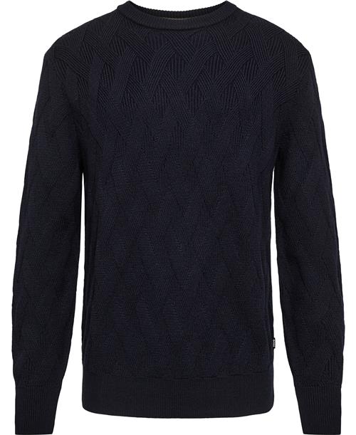 BOSS Helfredo Mand Dark Blue Sweaters Str XL - hos Magasin