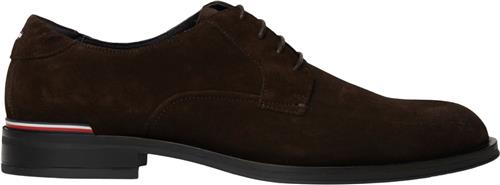 Tommy Hilfiger Core RWB Hilfiger Suede Shoe Mand Dark Coffee Business Sko Str 43 - hos Magasin