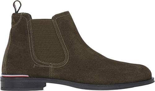 Se Tommy Hilfiger Core RWB Hilfiger Suede Chelsea Mand Warm Military Chelsea Boots Str 43 - hos Magasin ved Magasin