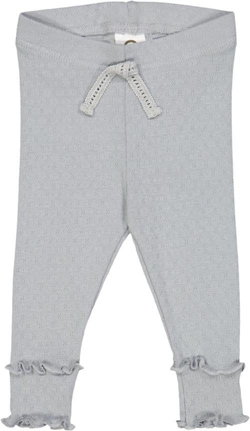 Müsli by Green Cotton Pointelle Leggings Baby Str 98 - Jasmin Blue Leggings Bomuld hos Magasin