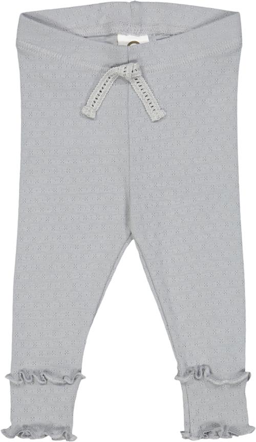 Müsli by Green Cotton Pointelle Leggings Baby Str 86 - Jasmin Blue Leggings Bomuld hos Magasin