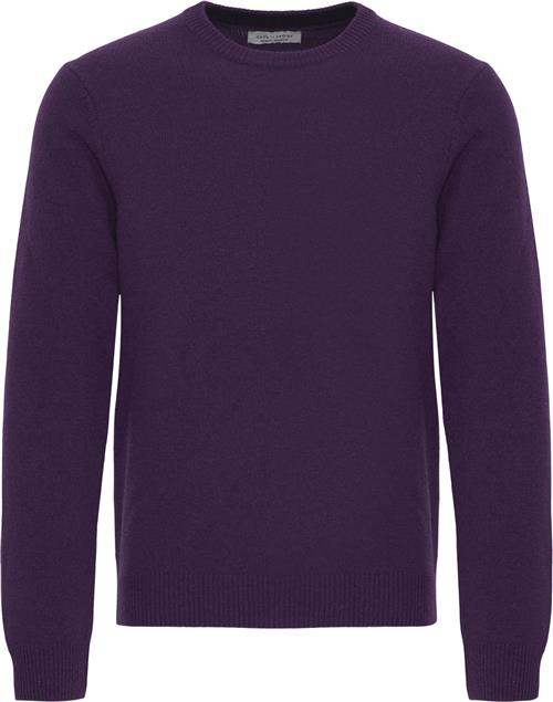 Se Casual Friday Cfkarl Crew Neck Bounty Knit Mand Montana Grape Melange Cardigans Regular Fit Str XL - hos Magasin ved Magasin