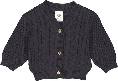 Se Müsli by Green Cotton Knit Cable Cardigan Baby Str 98 - Mystery Blue Cardigans Bomuld hos Magasin ved Magasin