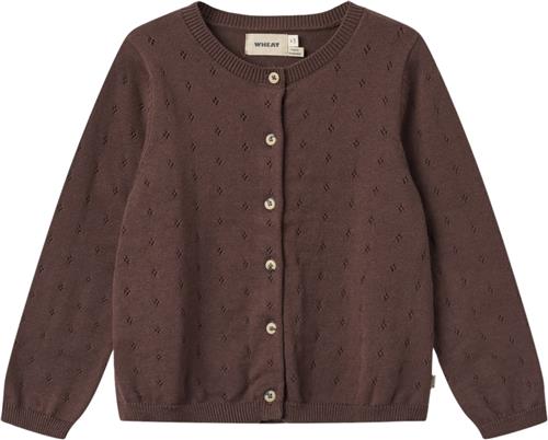 Wheat Strik Cardigan Maia Str 128/8y - Lilla Toppe Bomuld hos Magasin