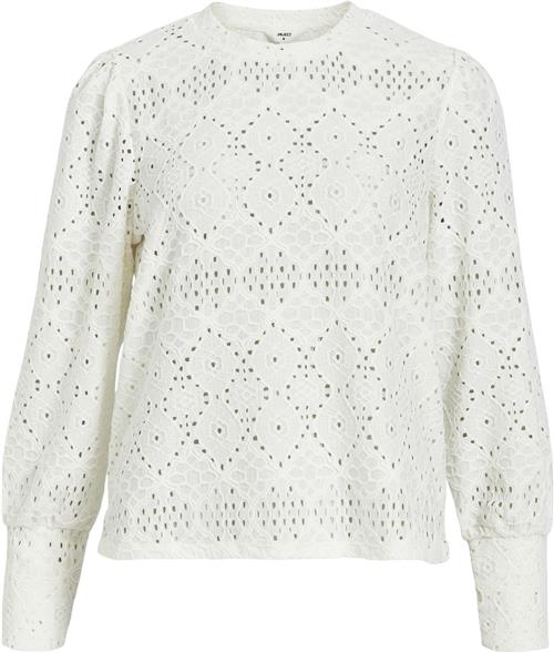 Se Object Objfeodora L/S TOP Noos Kvinde Cloud Dancer Langærmede Bluser Str XS - hos Magasin ved Magasin