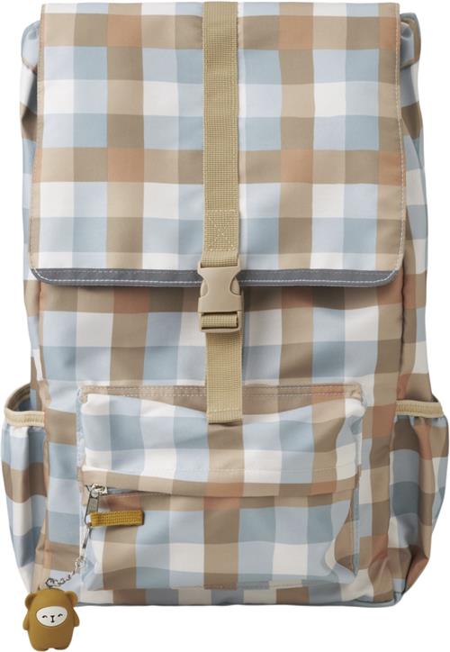 Fabelab Backpack Large - Cottage Blue Checks One Size - Rygsække Polyester hos Magasin