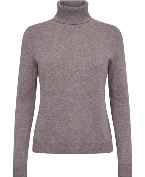 Christian Berg Kkarita ML - 100 Cashmere Kvinde Taupe Mel Sweaters Str XL Cashmere - hos Magasin