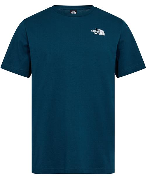 The North Face M Vertical SS TEE Midnight Petrol Mand Midnight Petrol Kortærmede T-shirts Str L - Bomuld hos Magasin