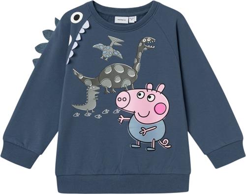 Name It Nmmapo Peppapig Nreg Sweat BRU Cplg Str 104 - Bering Sea Sweatshirts hos Magasin