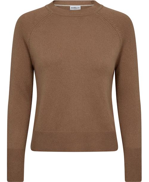 Marella Cutter Kvinde Camel Sweaters Str M - Uld hos Magasin