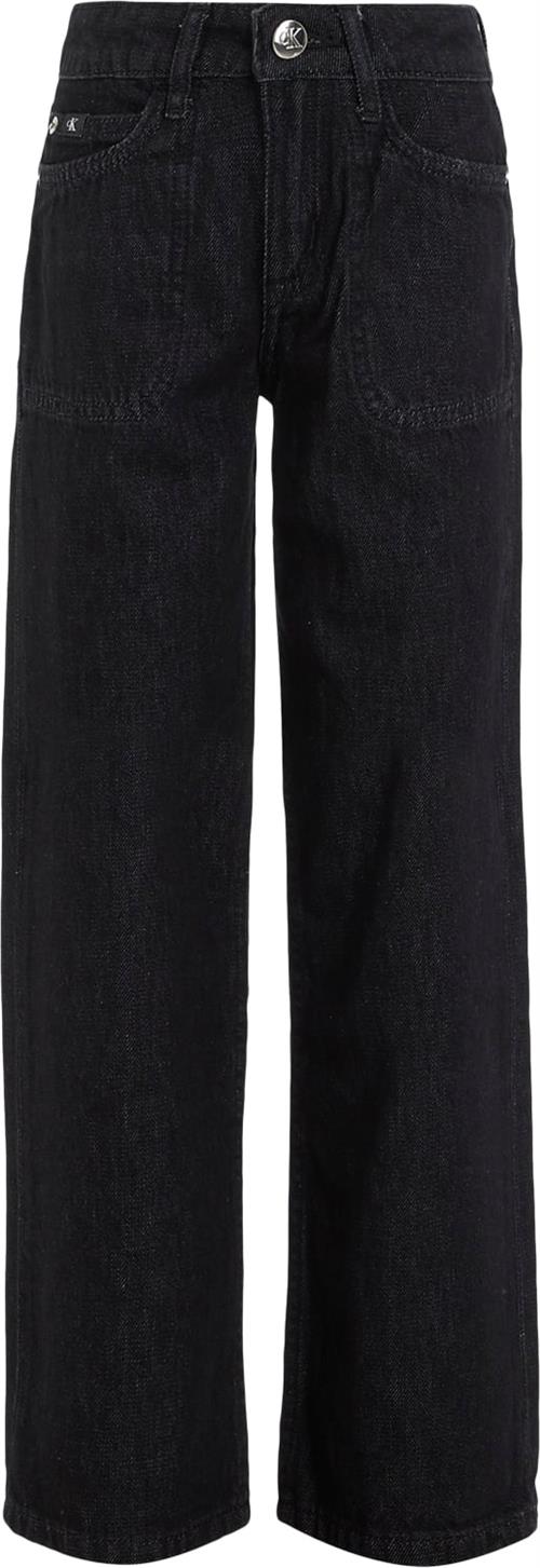 Calvin Klein High Rise Wide leg Jeans Str 12 år - 1by Jeans Bomuld hos Magasin