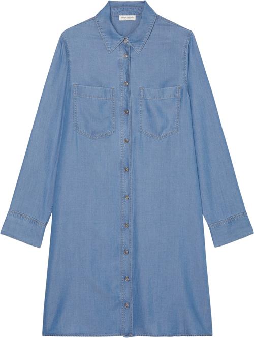 Marc O’Polo Dress, Shirt Dress, Hline, Long sl Kvinde Washed Sky Midi Kjoler Str 44 - hos Magasin