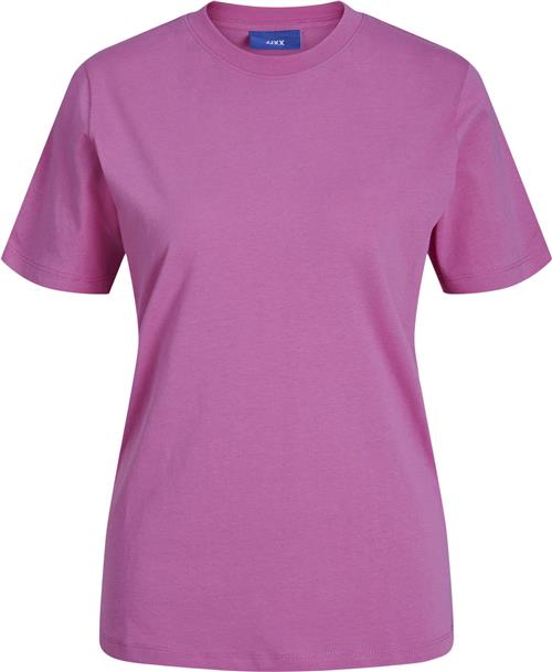 JJXX Jxanna REG SS Every TEE JRS Noos Kvinde Carmine Rose Kortærmede T-shirts Regular Fit Str XL - hos Magasin