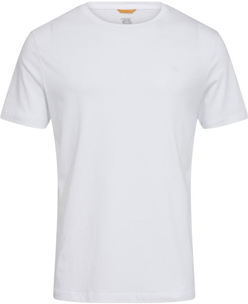 Camel Active NOS Tshirt 1/2arm Mand White Kortærmede T-shirts Str L - Bomuld hos Magasin