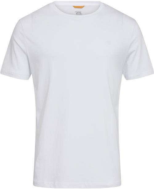 Camel Active NOS Tshirt 1/2arm Mand White Kortærmede T-shirts Str M - Bomuld hos Magasin