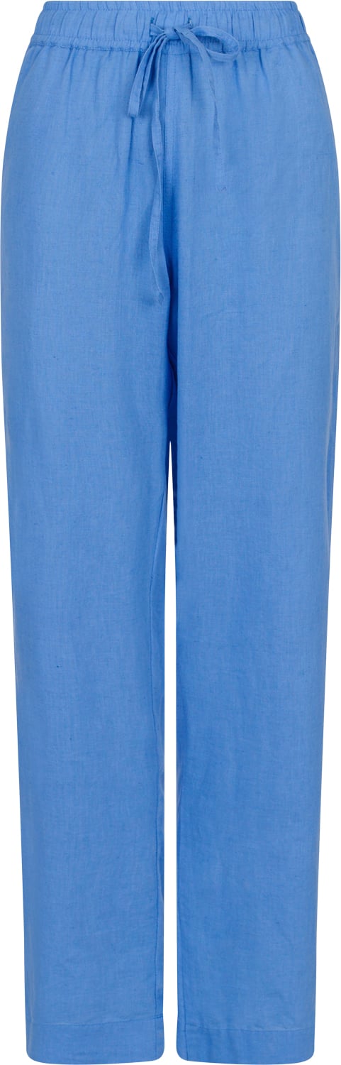 Neo Noir Sonar Linen Pants Kvinde Dusty Blue Hørbukser Str 42 - hos Magasin