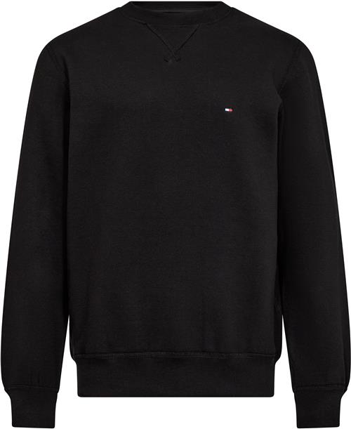 Tommy Hilfiger Essential Fleece Crewneck Mand Black Fleece Str L - hos Magasin