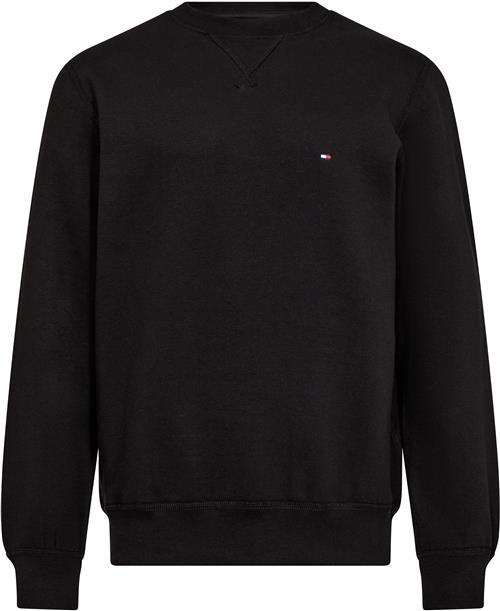 Se Tommy Hilfiger Essential Fleece Crewneck Mand Black Fleece Str XXL - hos Magasin ved Magasin